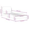 vidaXL Bedframe "Dover" 90x200 cm fluweel donkergroen