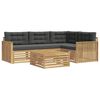 vidaXL Buiten bankenset 5 st Wit en antracietkleurig Polyester