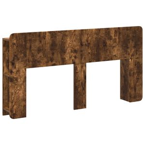 vidaXL Hoofdeinde kas met opslag Gerookt eiken Bewerkt hout