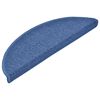 vidaXL Trapmatten 20 st 56x17x3 cm Blauw Halfrond