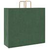vidaXL Papieren zakken 50 st met hengsels 54x15x49 cm groen