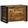 vidaXL Opbergbox Bruin en zwart 60 x 40 x 41 cm Massief Mango Hout