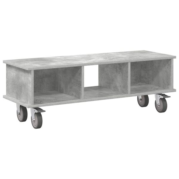 vidaXL TV-standaard Beton Grijs 100 x 35 x 35 cm Bewerkt hout