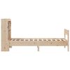 vidaXL Bed met boekenkast zonder matras massief grenenhout 90x200 cm