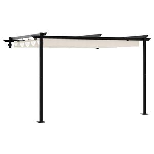 vidaXL Paviljoen 300 x 300 x 200 cm Cr&egrave;mekleurig Polyester