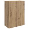 vidaXL Wandkast Artisanaal eiken 66 x 34,5 x 90 cm Bewerkt hout