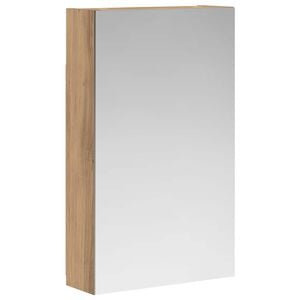 vidaXL Badkamer spiegelkast Artisanaal eiken 30 x 10,5 x 50 cm