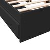 vidaXL Bedframe met lades bewerkt hout zwart 140x190 cm