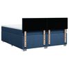 vidaXL Boxspring met matras stof blauw 200x200 cm
