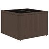 vidaXL 4-delige Loungeset met kussens poly rattan bruin