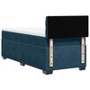 vidaXL Boxspring met matras fluweel donkerblauw 100x200 cm