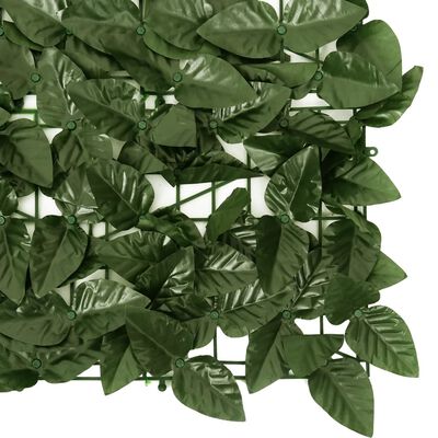 vidaXL Balkonscherm met donkergroene bladeren 300x150 cm