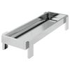 vidaXL Kippen voederbak Zilver 80 x 28 x 13.5 cm Gegalvaniseerd staal