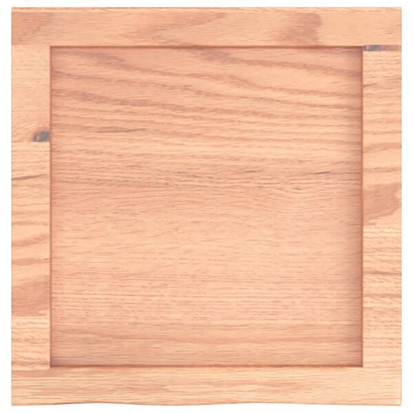 vidaXL Wastafelblad 40x40x(2-6) cm behandeld massief hout lichtbruin
