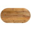 vidaXL Tafelblad ovaal 100x40x2,5 cm massief mangohout
