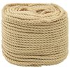 vidaXL Boottouw 3 mm 50 m Naturel
