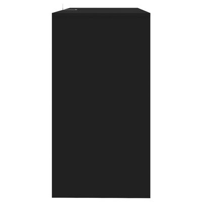 vidaXL Wandtafel 89x41x76,5 cm staal zwart