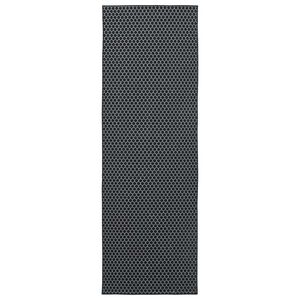 vidaXL Vloerkleedloper ORIZ 1150 gsm Zwart gaaspatroon