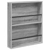 vidaXL Tijdschrift Rek 2 pcs Grijs Sonoma 60 x 12 x 70 cm Bewerkt hout