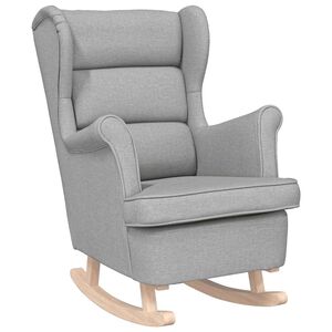 vidaXL Schommelstoel 74x90x102 cm stof wolkengrijs