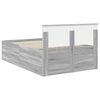 vidaXL Bedframe met hoofdeinde Grijs Sonoma 120 x 200 cm Bewerkt hout