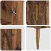 vidaXL Hoge kast 2 pcs Oud Hout Glas