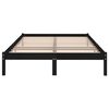 vidaXL Bedframe massief grenenhout zwart 200x200 cm
