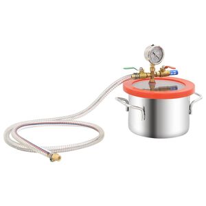 vidaXL Vacu&uuml;mkamer 3,7 L roestvrij staal