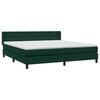 vidaXL Boxspring met matras fluweel donkergroen 180x220 cm