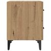 vidaXL Bed kast met lade Artisan Eiken 40 x 35 x 47,5 cm Bewerkt hout