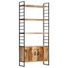 vidaXL Boekenkast met 4 schappen 80x30x180 cm ruw mangohout