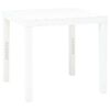 vidaXL Tuintafel 78x78x72 cm kunststof wit