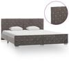 vidaXL Bedframe fluweel grijs 180x200 cm