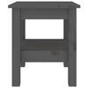 vidaXL Salontafel 35x35x40 cm massief grenenhout grijs