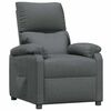 vidaXL Fauteuil verstelbaar stof donkergrijs