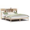 vidaXL Bed met boekenkast zonder matras massief grenenhout 180x200 cm