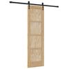 vidaXL Schuifdeur ORKDAL Naturel en Zwart 61 x 198,5 cm