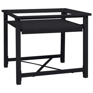 vidaXL Wasmachineverhoger Zwart 60 x 56 x 52 cm Staal