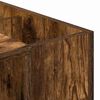 vidaXL Bureau Gerookt eiken 109 x 50 x 78 cm Bewerkt hout