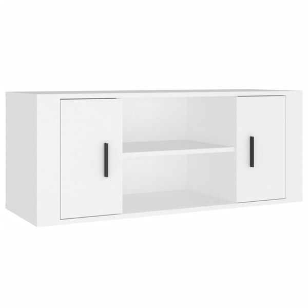 vidaXL Tv-meubel 100x35x40 cm bewerkt hout wit