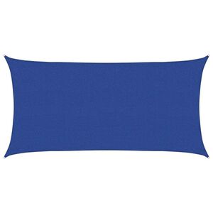 vidaXL Zonnezeil rechthoekig 160 g/m&sup2; 2,5x5 m HDPE blauw