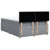 vidaXL Boxspring met matras stof lichtgrijs 140x200 cm