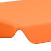 vidaXL Vervangingsluifel voor schommelbank 150/130x105/70 cm oranje