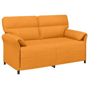 vidaXL 2-Zits Sofa 2-zits Donkergeel 158 x 83 x 95 cm Stof