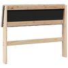 vidaXL Gestoffeerd hoofdbord Taupe 100 cm Massief grenenhout