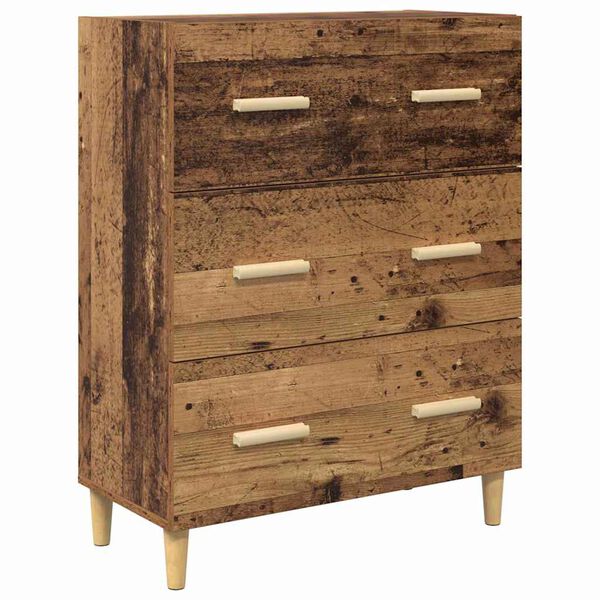 vidaXL Dressoir Oudhout 69,5 x 34 x 90 cm Bewerkt hout
