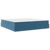 vidaXL Opbergbed met matras Donkerblauw 200 x 200 cm Fluweel