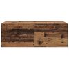 vidaXL Wandkast Wandgemonteerd Oudhout 100 x 36,5 x 35 cm Bewerkt hout