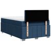 vidaXL Boxspring met matras stof blauw 120x200 cm