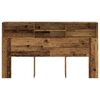 vidaXL Hoofdbordkast 180x19x103,5 cm bewerkt hout oud houtkleurig